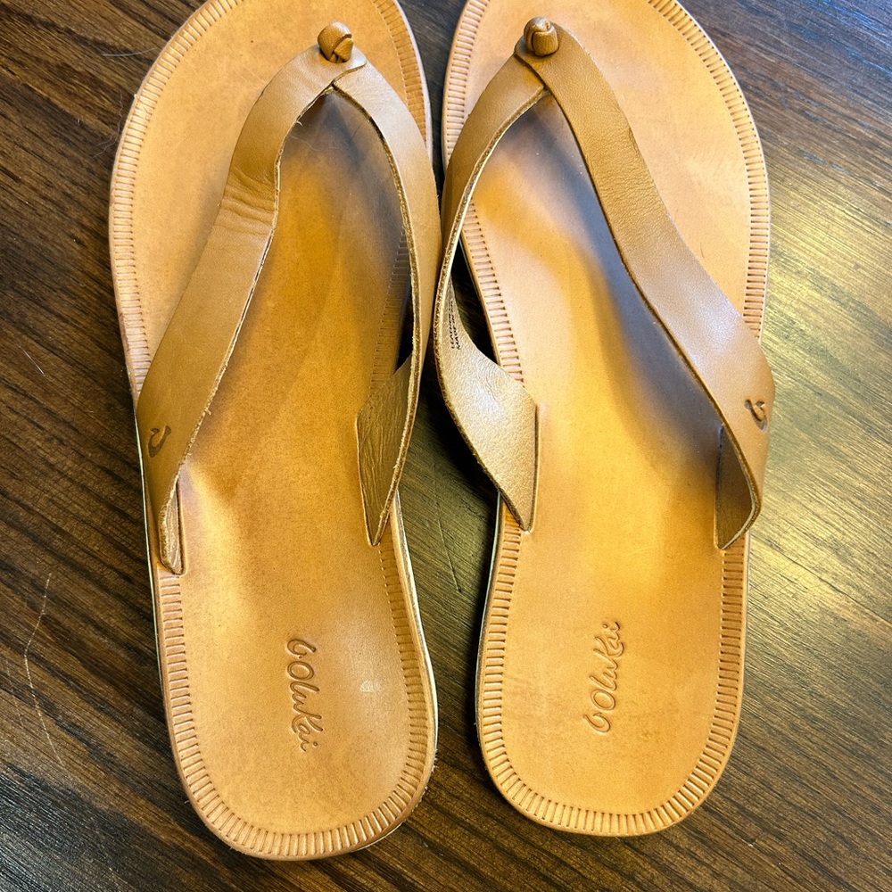 Olukai leather sandals, size 9, NWOT
